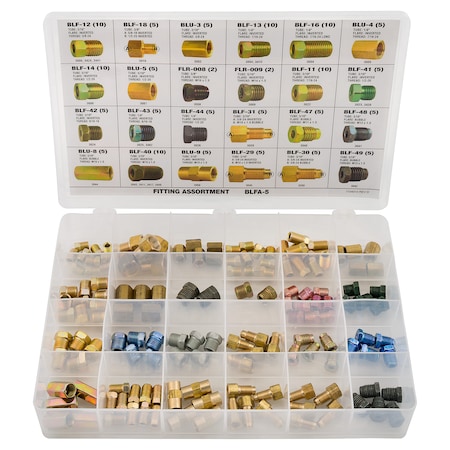 Ags Tube Nut, Union, Adapter Fitting Assortment, 24 SKU, BLFA-5 BLFA-5